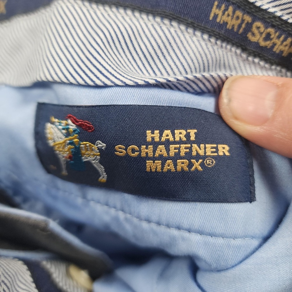 Hart Schaffner Marx Pants Mens 32x29 Gray Wool Stretch Dress Slacks (Tag‎ 34x30) - Picture 9 of 12